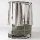 Teak, aluminium, leżanka ogrodowa ROPE+ z poduszkami - Arcangelo Viadurini