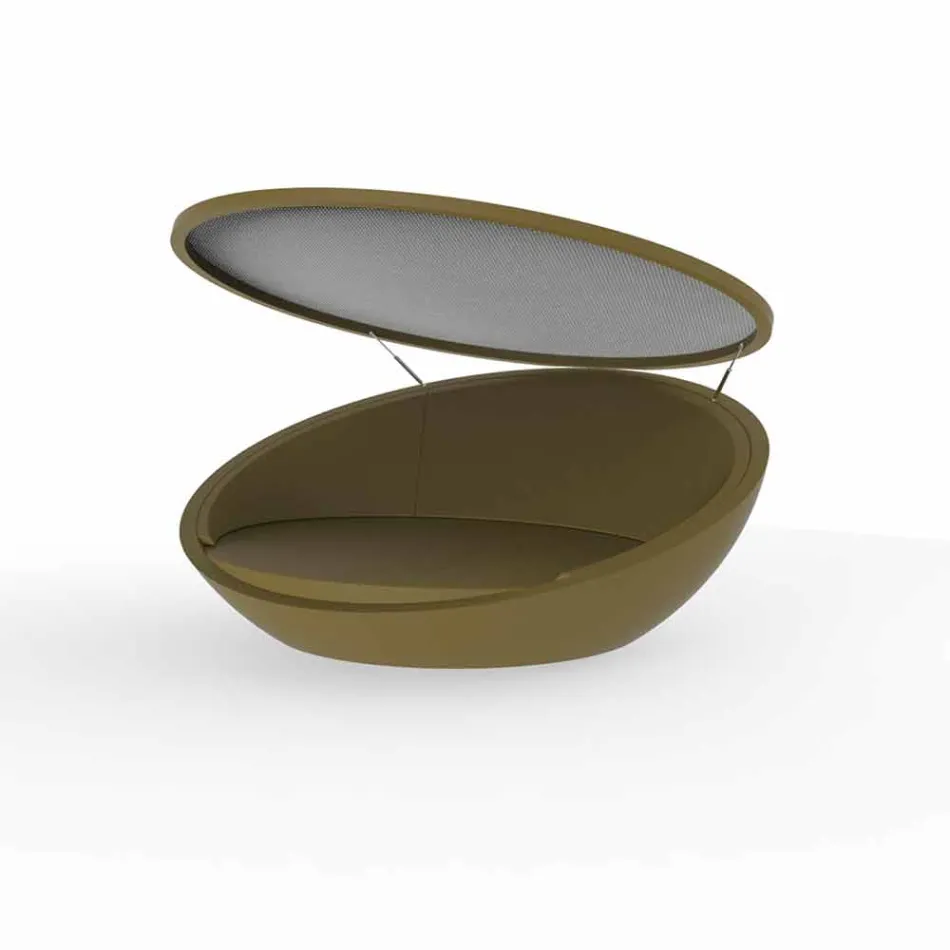 Nowoczesny tapczan Ulm firmy Vondom, z żywicy polietylenowej Viadurini