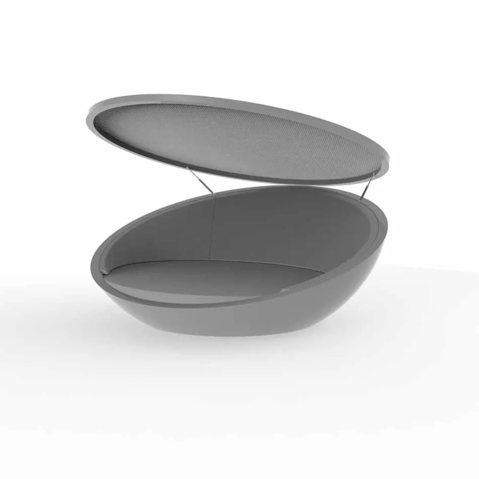 Nowoczesny tapczan Ulm firmy Vondom, z żywicy polietylenowej Viadurini