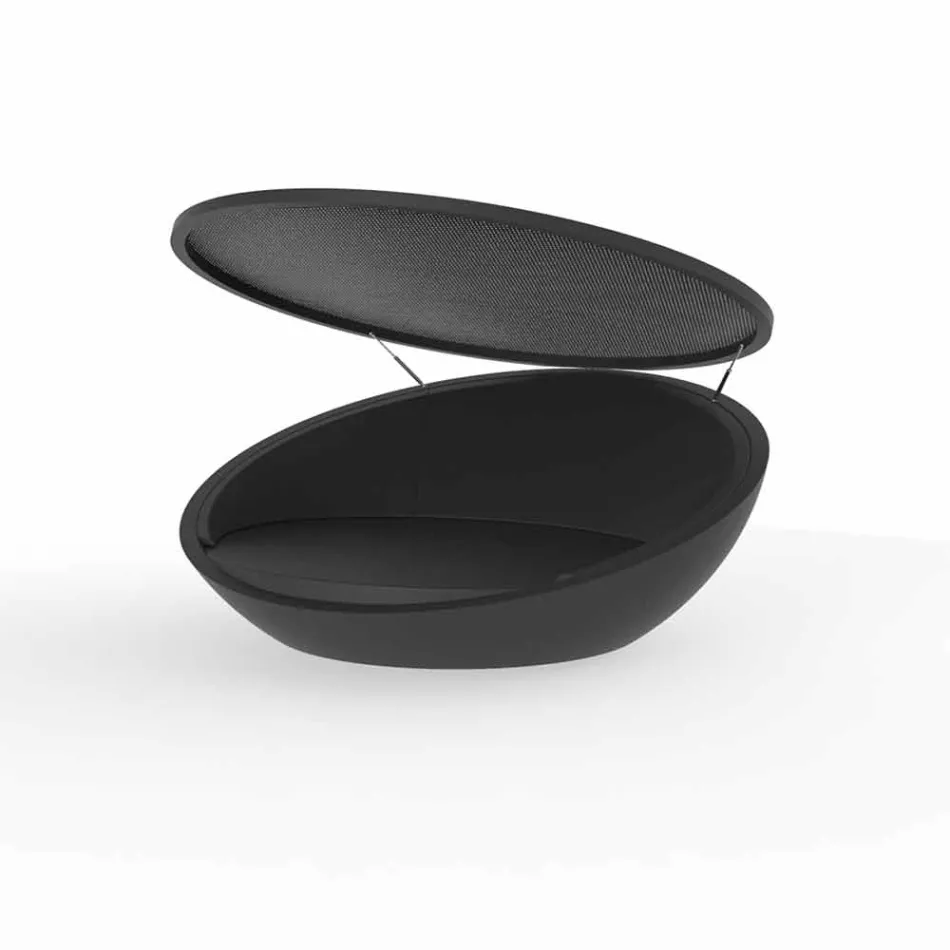 Nowoczesny tapczan Ulm firmy Vondom, z żywicy polietylenowej Viadurini