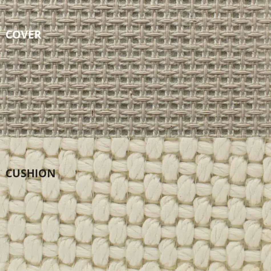 Zewnętrzne łóżko dzienne z aluminium i luksusowej tkaniny designerskiej - Frame Vineyard firmy Vondom Viadurini