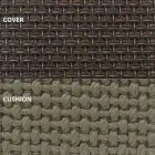 Zewnętrzne łóżko dzienne z aluminium i luksusowej tkaniny designerskiej - Frame Vineyard firmy Vondom Viadurini