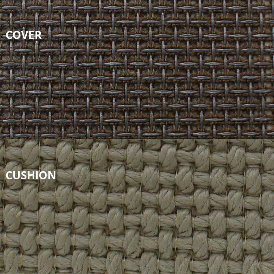 Zewnętrzne łóżko dzienne z aluminium i luksusowej tkaniny designerskiej - Frame Vineyard firmy Vondom Viadurini