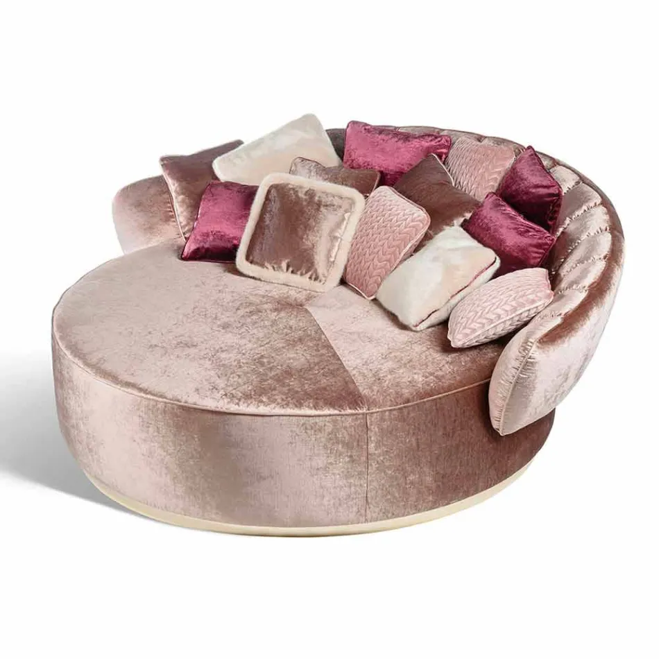 Tapczan w tkaninie 100% Made in Italy Belle 2 Viadurini