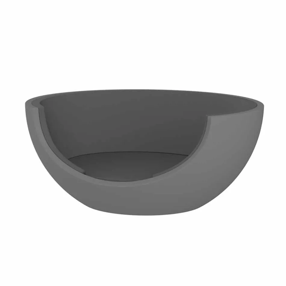 Łóżko dzienne na zewnątrz w luksusowym okrągłym kształcie z polietylenu - Ulm Moon firmy Vondom Viadurini