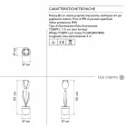 Jasna dekoracja do wnętrz o nowoczesnym designie - Tulip by Myyour Viadurini