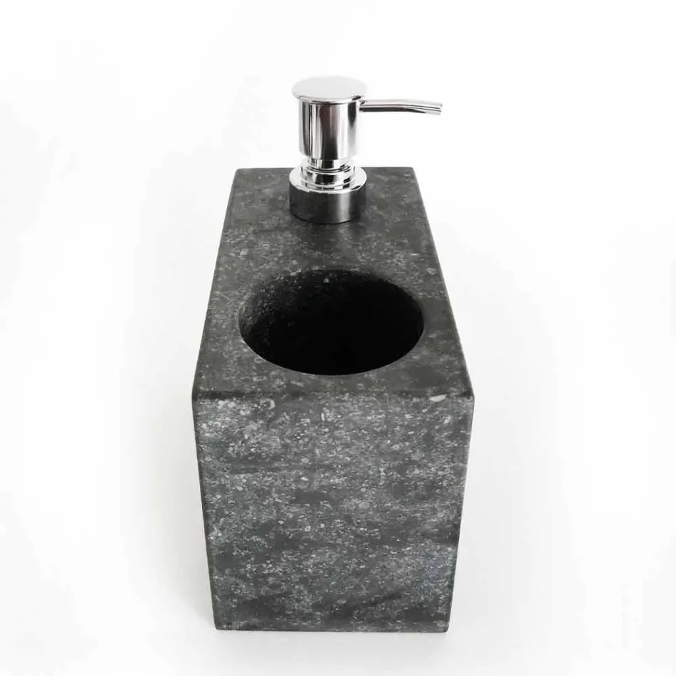 Dozownik mydła w płynie z marmurowym szkłem Made in Italy - Clik Viadurini