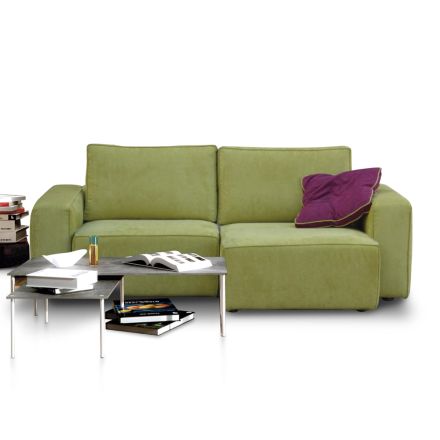 Sofa 2 lub 3 osobowa z rozkładanymi siedzeniami z tkaniny Made in Italy - Alis Viadurini