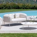 2-osobowa sofa ogrodowa z wyściełanym siedziskiem Made in Italy - Donica