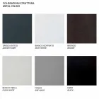 Dwuosobowa sofa zewnętrzna z metalu i tkaniny z poduszkami Made in Italy - Olma Viadurini