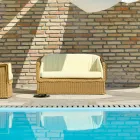 2 osobowa rozkładana z ogrodu polietylen ręcznie Jonny Viadurini