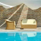 2 osobowa rozkładana z ogrodu polietylen ręcznie Jonny Viadurini