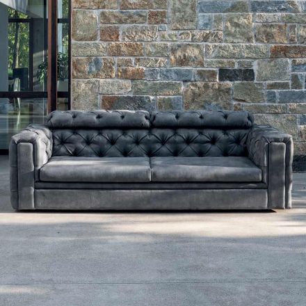 2-osobowa sofa do salonu z rozkładanym zagłówkiem Made in Italy - Unleashed Viadurini