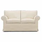 Sofa 2-osobowa tapicerowana i pokryta tkaniną Made in Italy - Andromeda Viadurini