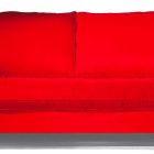 2-osobowa sofa bawełniana z bocznymi kostkami z płyty Mdf Made in Italy - Damaszek Viadurini