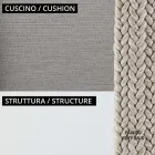 Sofa 2-osobowa do ogrodu z poduszką w zestawie Made in Italy - Prato Viadurini