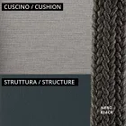 Sofa 2-osobowa do ogrodu z poduszką w zestawie Made in Italy - Prato Viadurini