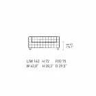 Sofa 2-osobowa tapicerowana skórą z efektem pikowania Made in Italy - Vesuvio Viadurini