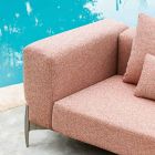 3-osobowa sofa ogrodowa z aluminium i wysokiej jakości tkaniny - Filomena Viadurini