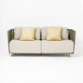 3-osobowa sofa zewnętrzna z aluminium i tkania - Eugene