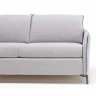 Sofa designerska 3-osobowa dł. 185 cm tkanina / ekoskóra wyprodukowana we Włoszech Erica Viadurini