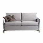 Sofa designerska 3-osobowa dł. 185 cm tkanina / ekoskóra wyprodukowana we Włoszech Erica Viadurini
