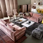 Sofa 3 osobowa design Grilli York, wykonana we Włoszech Viadurini