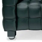 Sofa 3-osobowa w jakości Made in Italy Pikowana skóra z efektem - Vesuvius Viadurini