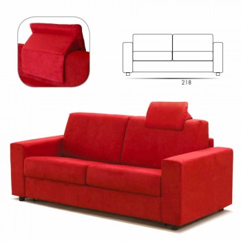 Sofa trzyosobowa maxi o nowoczesnym designie ekoskóra / tkanina wyprodukowana we Włoszech Mora