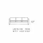 Sofa 3-osobowa tapicerowana wysokiej jakości skórą Made in Italy - Centauro Viadurini