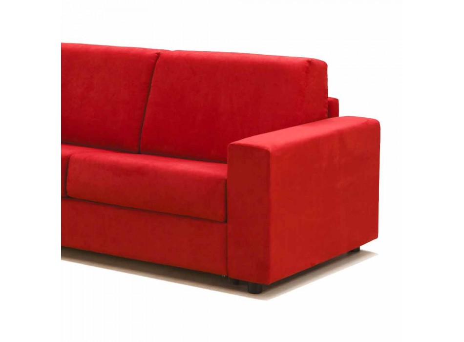 Sofa dwuosobowa o nowoczesnym designie z imitacji skóry / tkaniny wykonana we Włoszech Mora Viadurini
