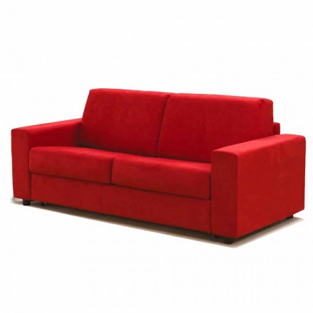 Nowoczesna dwuosobowa sofa maxi z ekoskóry / tkaniny wyprodukowanej we Włoszech Mora Viadurini