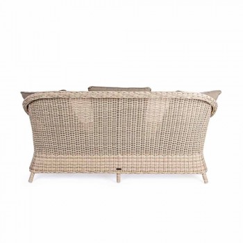 3-osobowa sofa ogrodowa w plecionce z włókna szklanego Homemotion - Casimiro