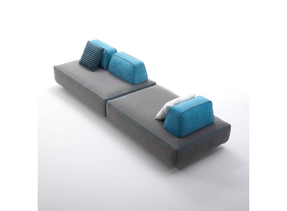 Sofa 4 osobowa z ruchomymi oparciami Made in Italy - Ardenne Viadurini