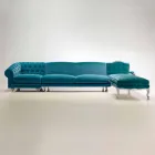 Klasyczna luksusowa narożnikowa sofa, wykonana we Włoszech, Narciso Viadurini