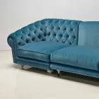 Klasyczna luksusowa narożnikowa sofa, wykonana we Włoszech, Narciso Viadurini