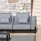 Narożna sofa 5-osobowa z 3 wykończeniami z aluminium, luksusowa - Filomena Viadurini