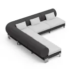 Narożnik do salonu z polietylenu w różnych kolorach - Orbis Viadurini