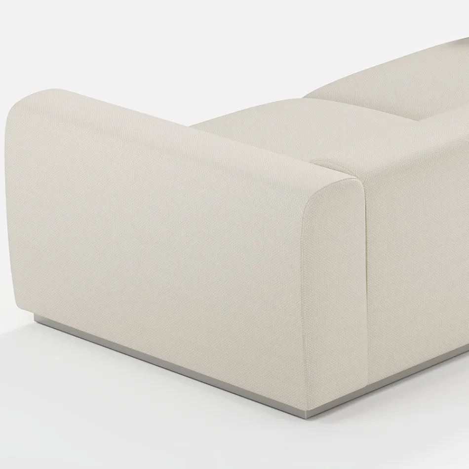 Zewnętrzna sofa segmentowa ze sklejki morskiej Made in Italy - Bahias Viadurini