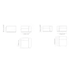 Zewnętrzna sofa segmentowa ze sklejki morskiej Made in Italy - Bahias Viadurini