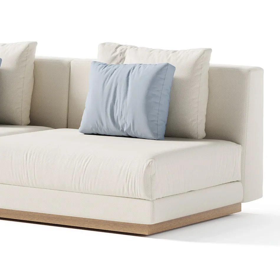 Modułowa sofa zewnętrzna z tkaniny Made in Italy - Rubik Viadurini