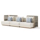 Modułowa sofa zewnętrzna z tkaniny Made in Italy - Rubik Viadurini