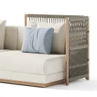 Modułowa sofa zewnętrzna z tkaniny Made in Italy - Rubik Viadurini