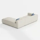 Modułowa sofa ogrodowa z wodoodpornego materiału Made in Italy - Bahias Viadurini
