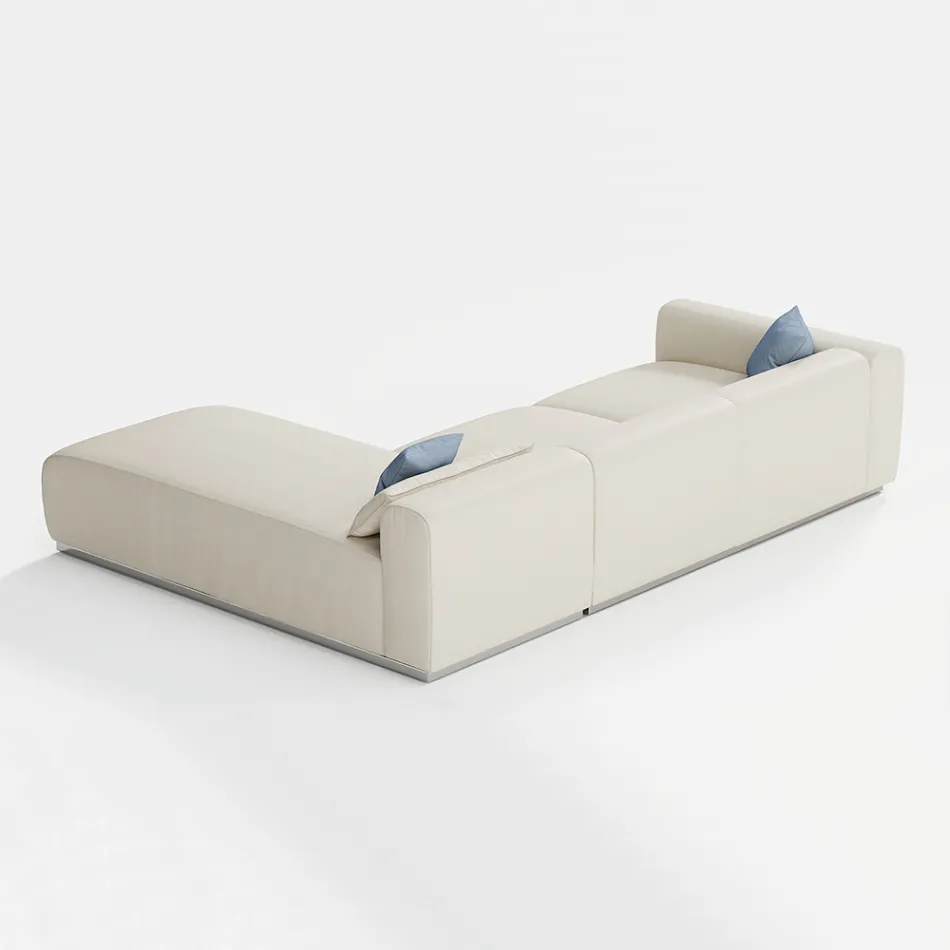 Modułowa sofa ogrodowa z wodoodpornego materiału Made in Italy - Bahias Viadurini