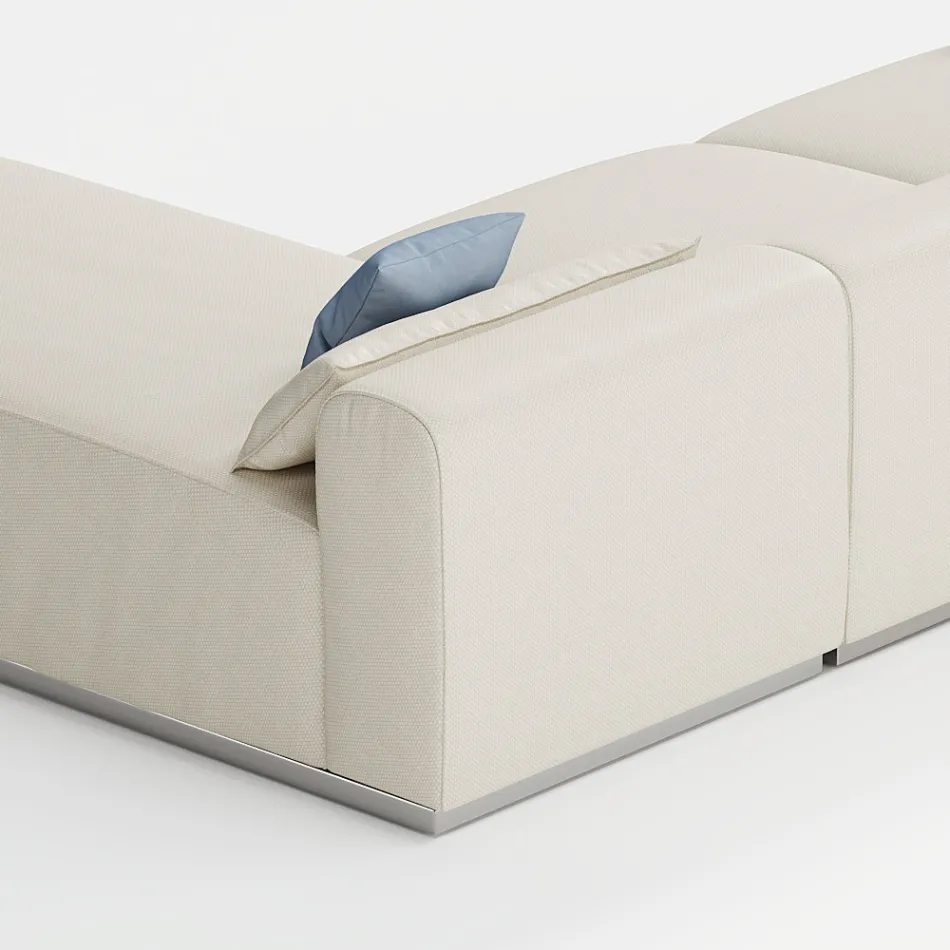 Modułowa sofa ogrodowa z wodoodpornego materiału Made in Italy - Bahias Viadurini