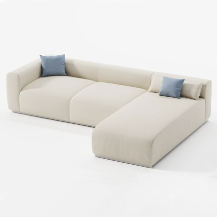Modułowa sofa ogrodowa z wodoodpornego materiału Made in Italy - Bahias Viadurini