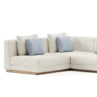 Modułowa sofa ogrodowa z tkaniny Made in Italy - Rubik Viadurini