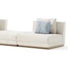 Modułowa sofa ogrodowa z tkaniny Made in Italy - Rubik Viadurini