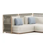 Modułowa sofa ogrodowa z tkaniny Made in Italy - Rubik Viadurini